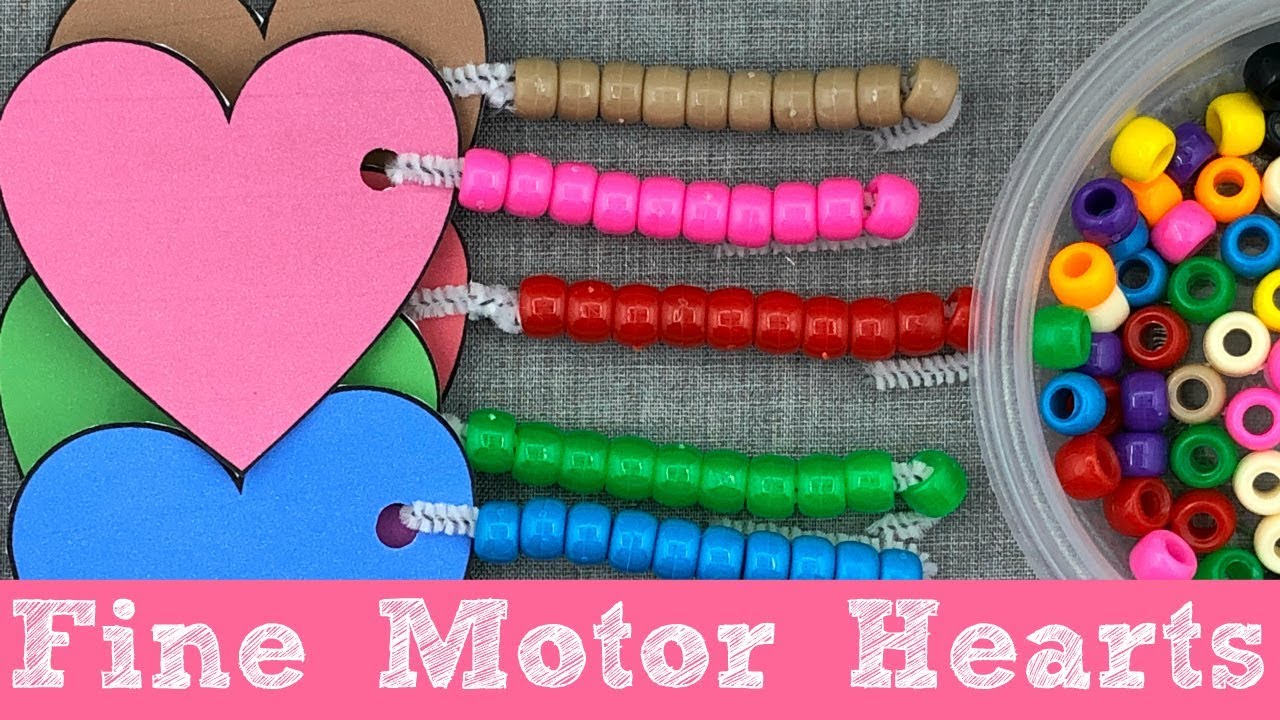 Fine Motor Hearts Teacher Activity
