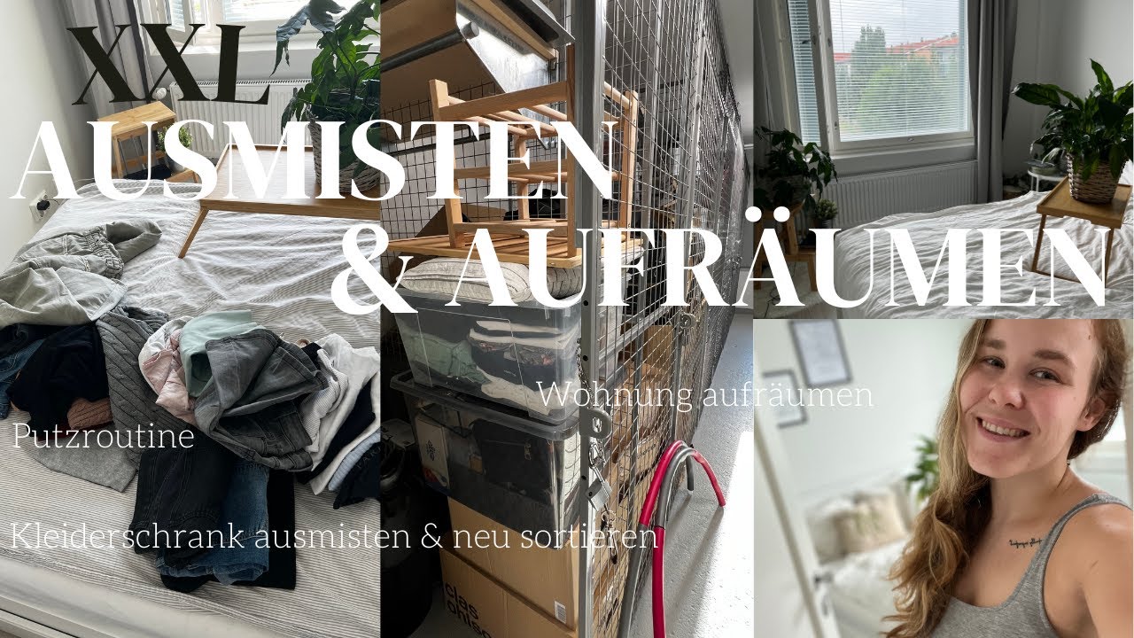XXL AUSMISTEN 1: Kleiderschrank & Wohnung aussortieren | Minimalismus | selinazan