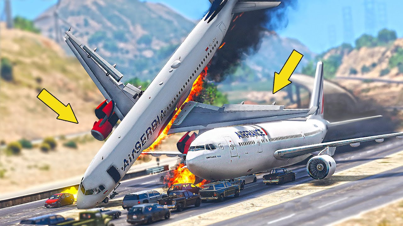 Emergency Landing Compilation GTA 5 | Airplane Accidents Based on Real Life Accidents
