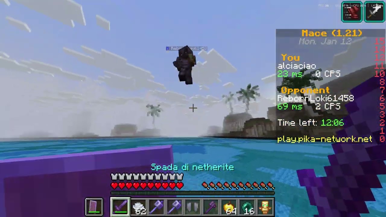 pvp con la mazza