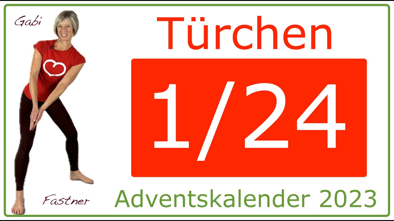 T&uuml;rchen 1🎄15 min. Adventskalender 2023 | R&uuml;cken bewegt und gekr&auml;ftigt | ohne Ger&auml;te, im Stehen