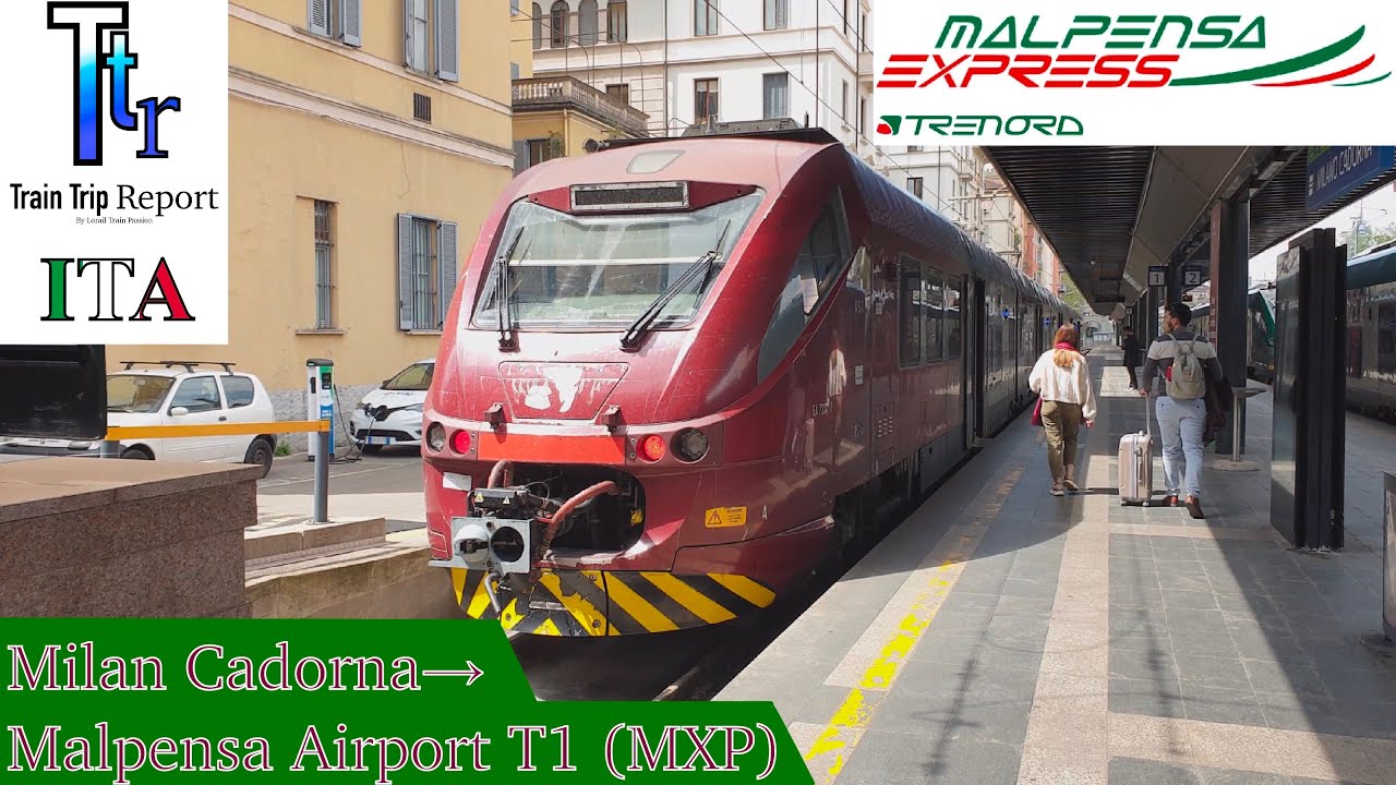 Da Milano a Malpensa Aeroporto col treno - Train Trip Report Malpensa Express (Trenord)