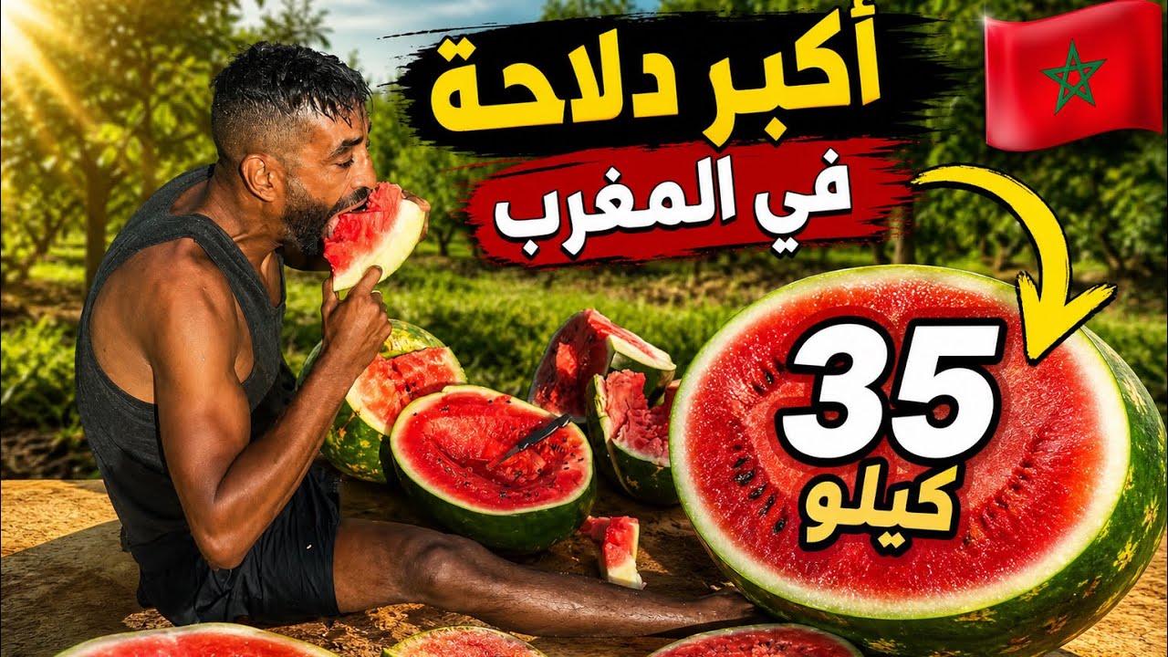 اكبر دلاحة في 35كيلو  المغرب 🍉