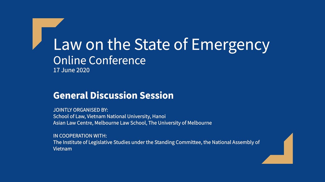 General Discussion, 'Law on the State of Emergency' Conference 7