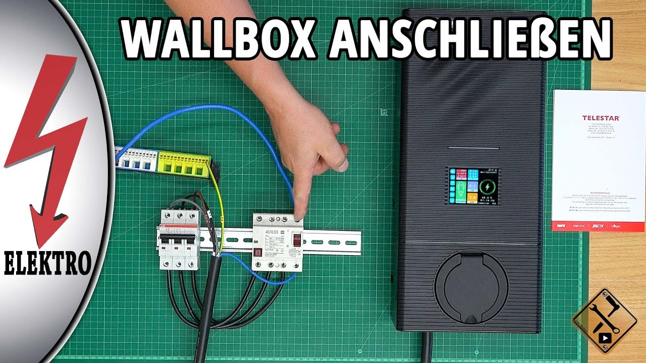 Wallbox anschließen - Eine Wallbox SELBST installieren  | Wallbox anschließen Kabel 11kW