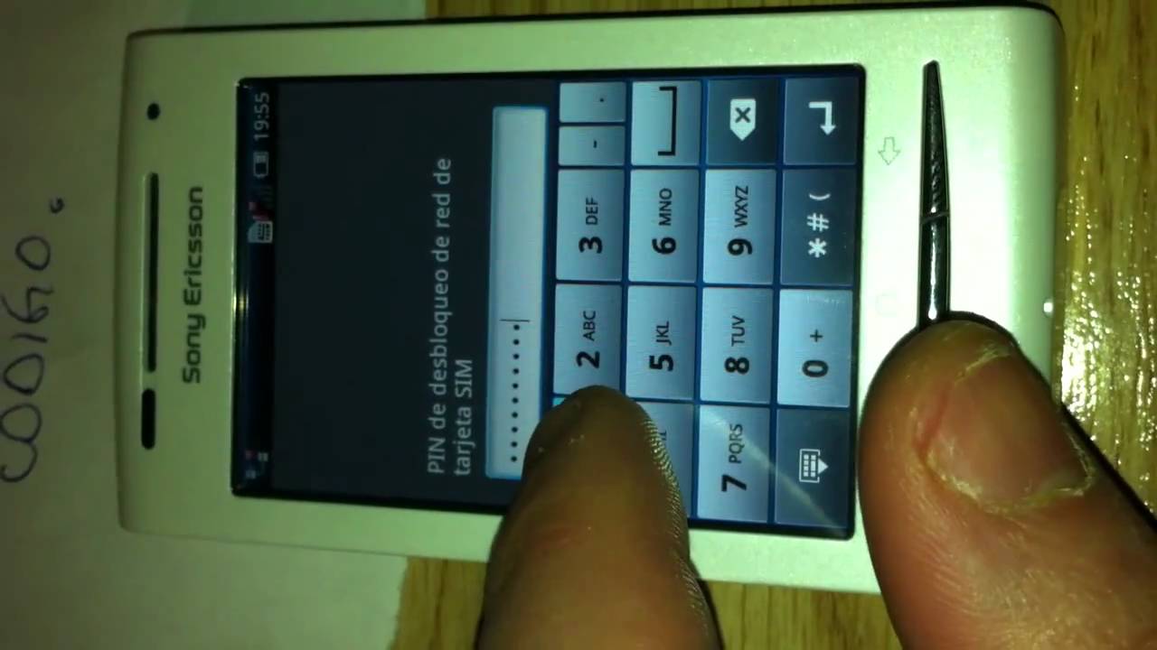 Sony ericsson E15i - cogido erroneo