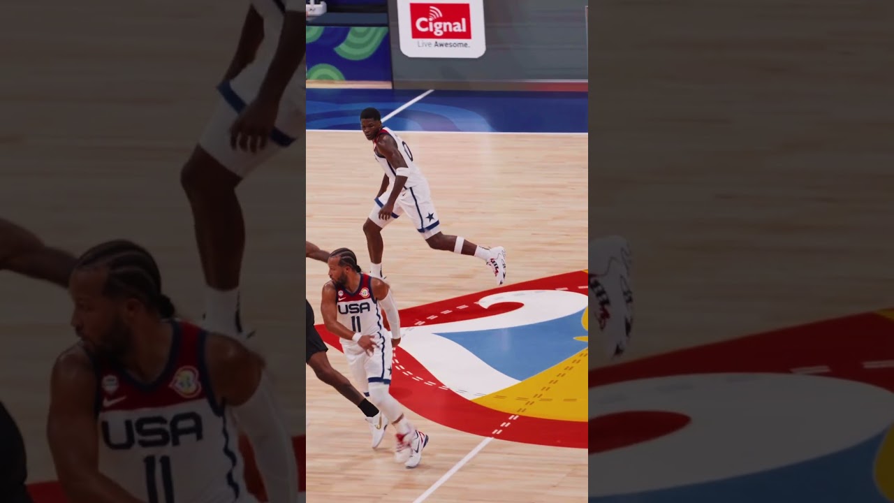 Anthony Edwards throwing down a windmill against Jordan 💨💥 #FIBAWC