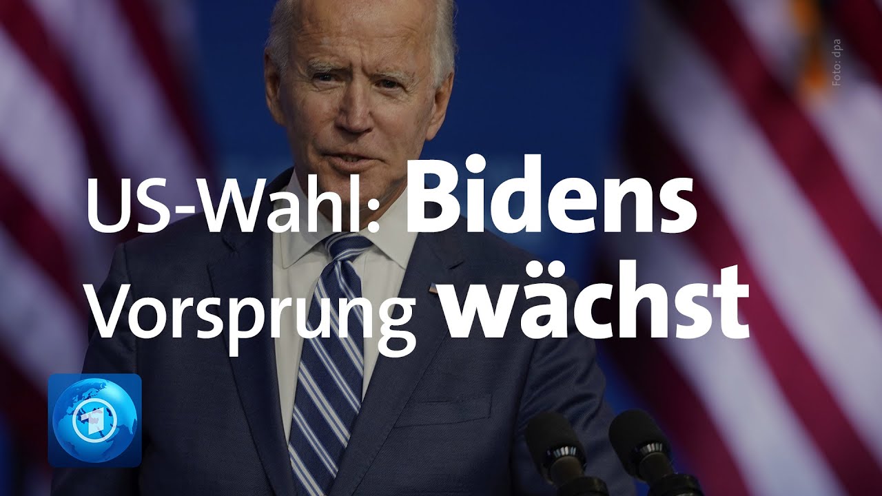 Ausz&auml;hlung der US-Wahl: Bidens Vorsprung w&auml;chst, Trump spricht weiter von Wahlbetrug