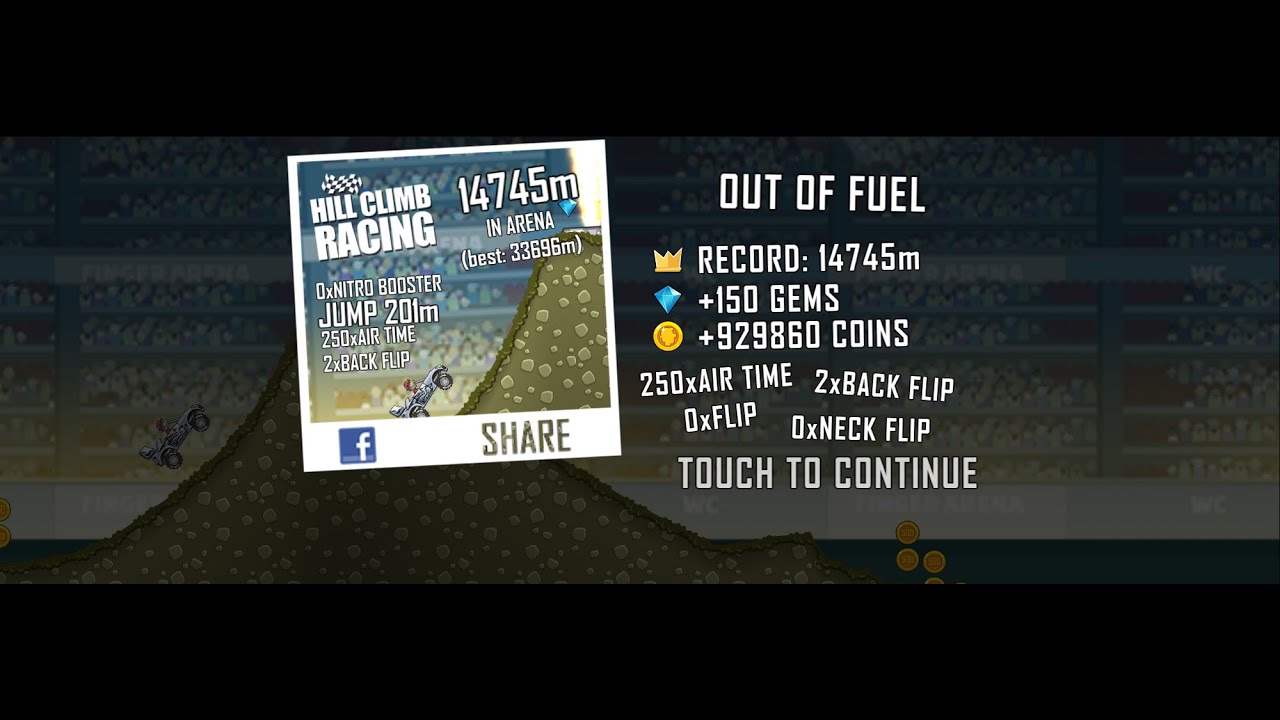 Hill Climb Racing Rally Car + Arena 14745 WR