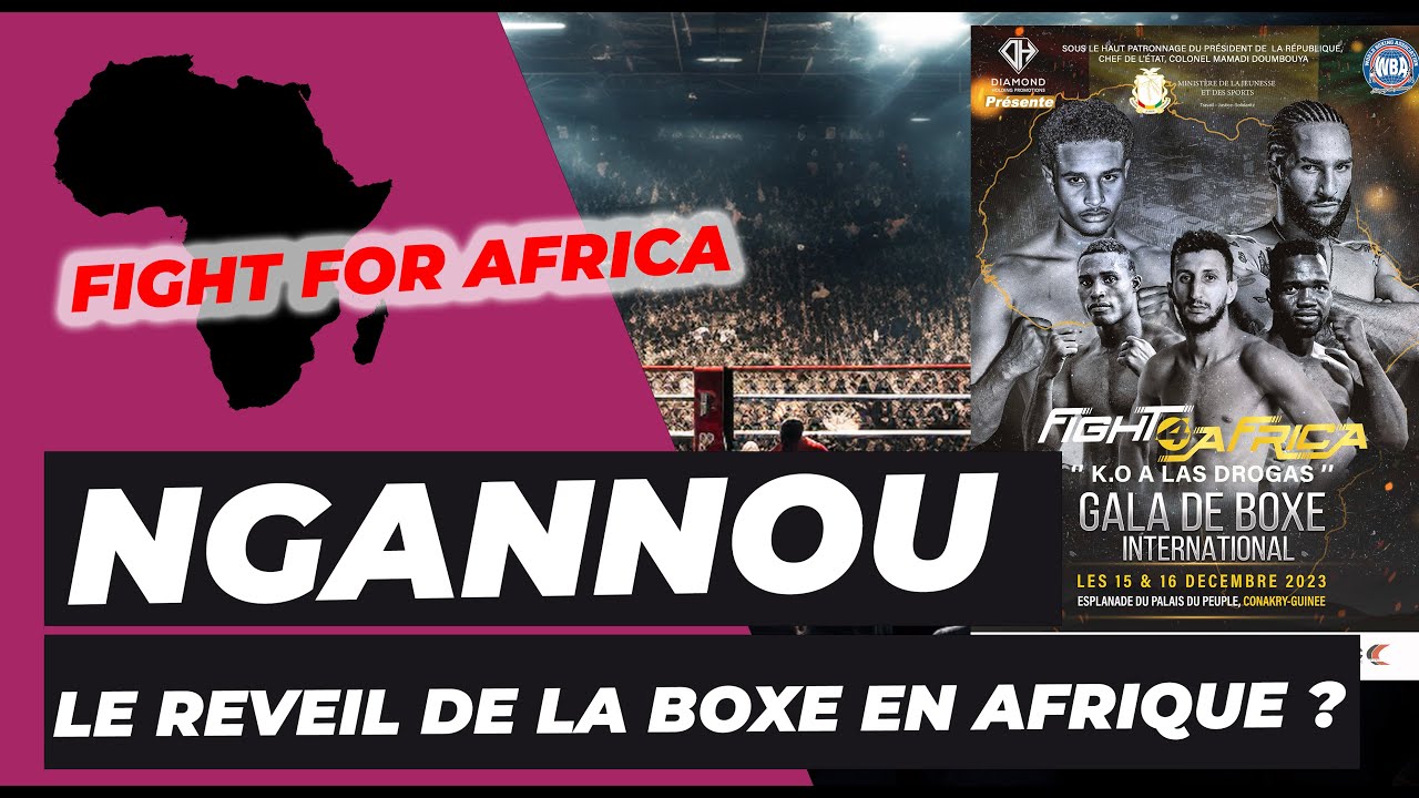 Ngannou symbole en Afrique ! Fight for Africa &agrave; Conakry r&eacute;veille la boxe en Afrique .