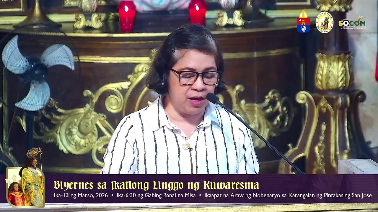 LIVE: Ika-4 na Araw ng Nobenaryo sa karangalan ng Pintakasing San Jose (Mar 13, 2026 - 6:30 PM Mass)