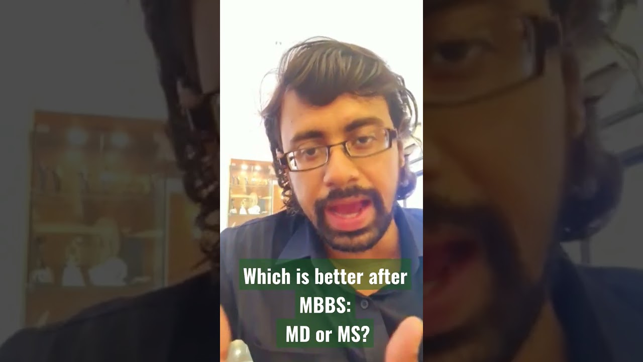 Which is better after MBBS: MD or MS? #youtube #shorts #video #exam #reels #trending #education