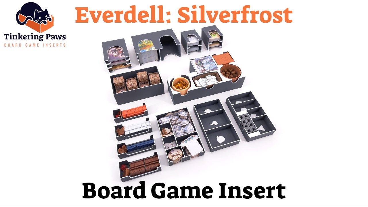 Everdell: Silverfrost - Board Game Insert / Organizer - By Tinkering Paws