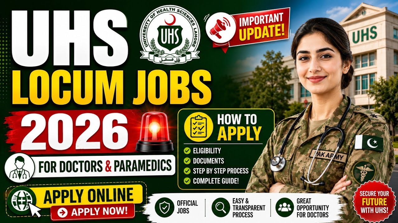 UHS Locum Jobs 2026 🛑 | How to Apply for Doctors & Paramedics 2026 📢UHS Locum Jobs apply online 