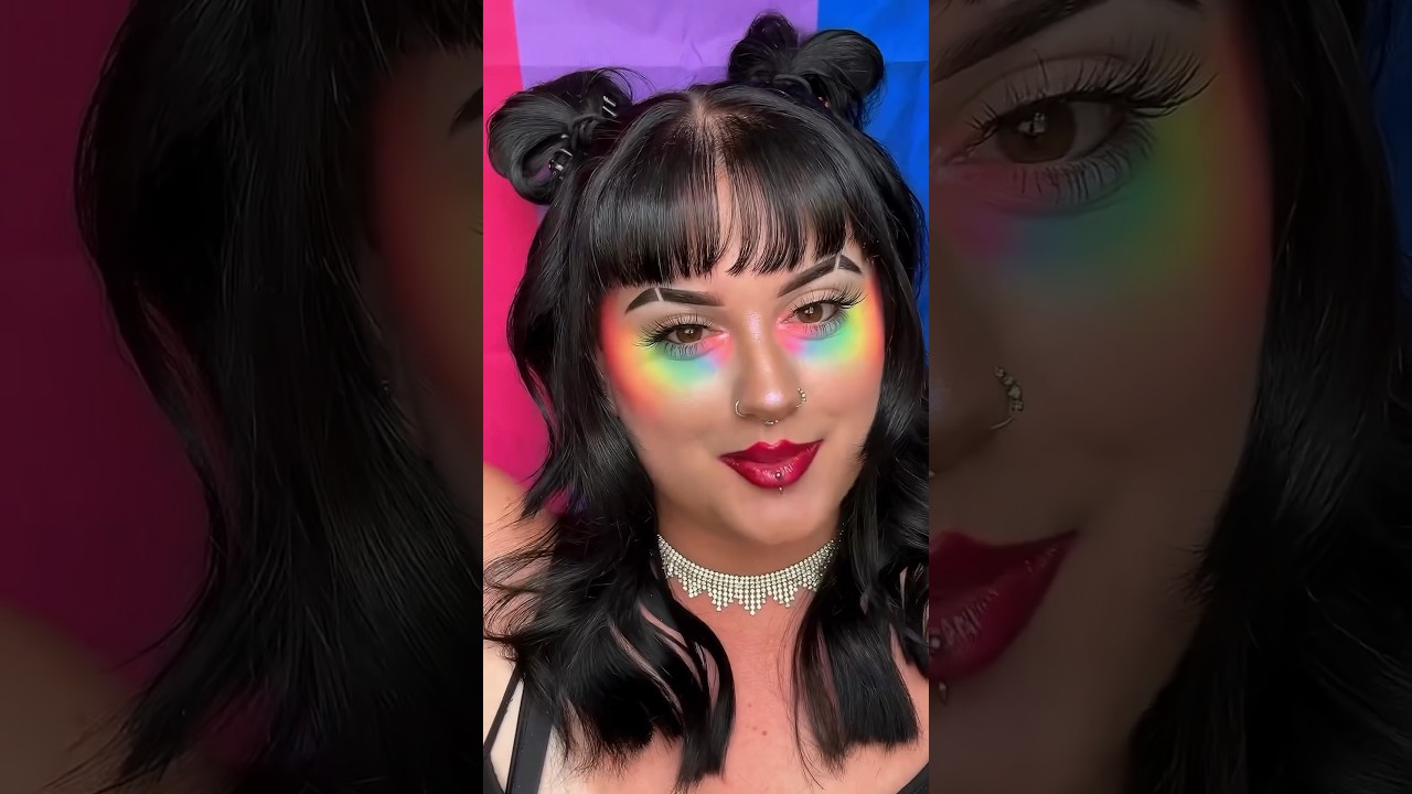 Pride Makeup Tutorial🏳️&zwj;🌈 #shorts #pride #pridemonth #pridemakeup #pridemonth2024 #makeup #lgbt