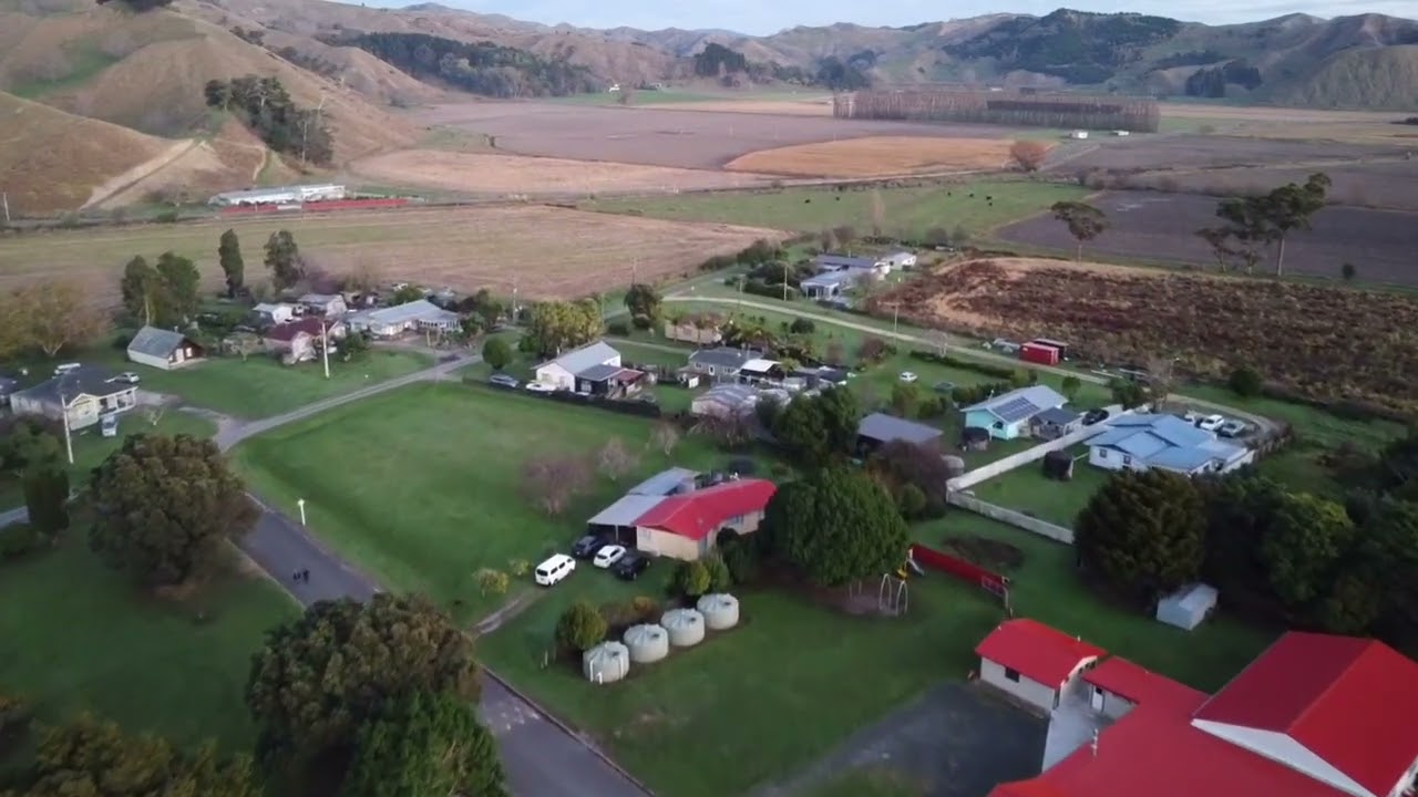 Arial View Muriwai, Poverty Bay