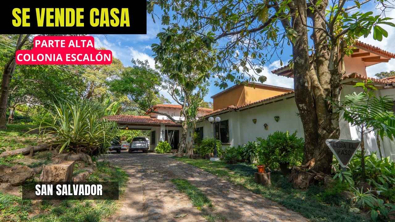 ⏰ ¡POR TIEMPO LIMITADO! CASA EN VENTA EN COLONIA ESCALÓN 🏡 | Parte Alta con Vista a San Salvador