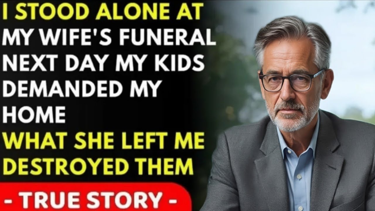 At My Wife's Funeral, I Stood Alone in the Rain. Next Morning My Children Came for My Home. What...