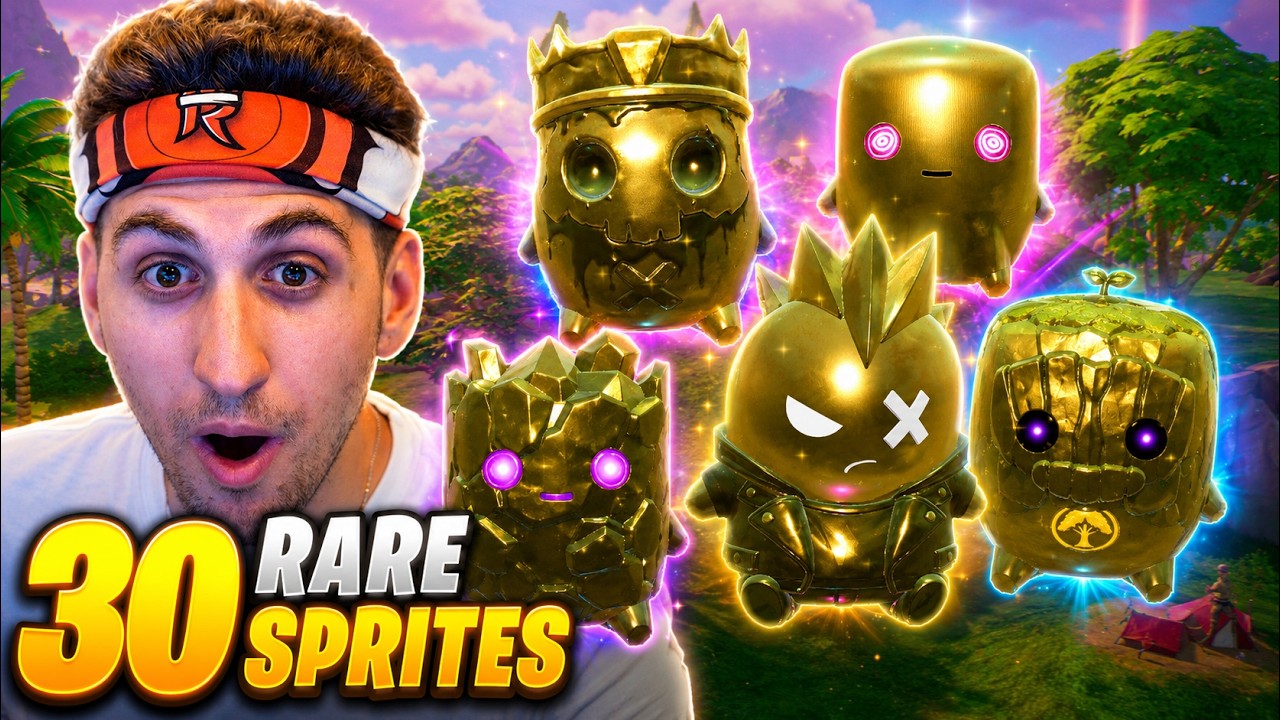 Как я получил 30 РЕДКИХ спрайтов в Fortnite...
