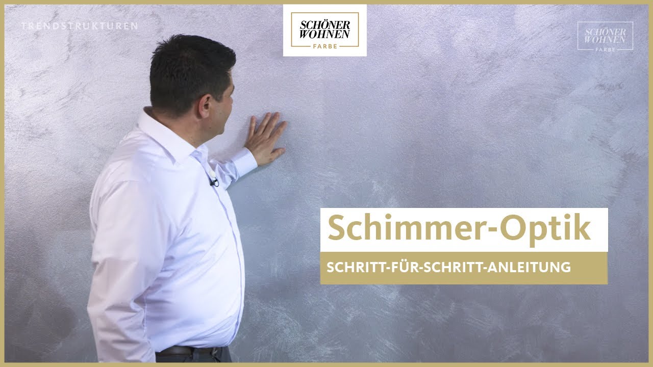 Hingucker zuhause mit schimmernden W&auml;nden | Trendstruktur Schimmer-Optik