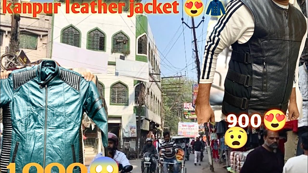 KANPUR LEATHER MARKET | Kanpur leather jacket 😱|  leather market | @TheUP78vlog-nn