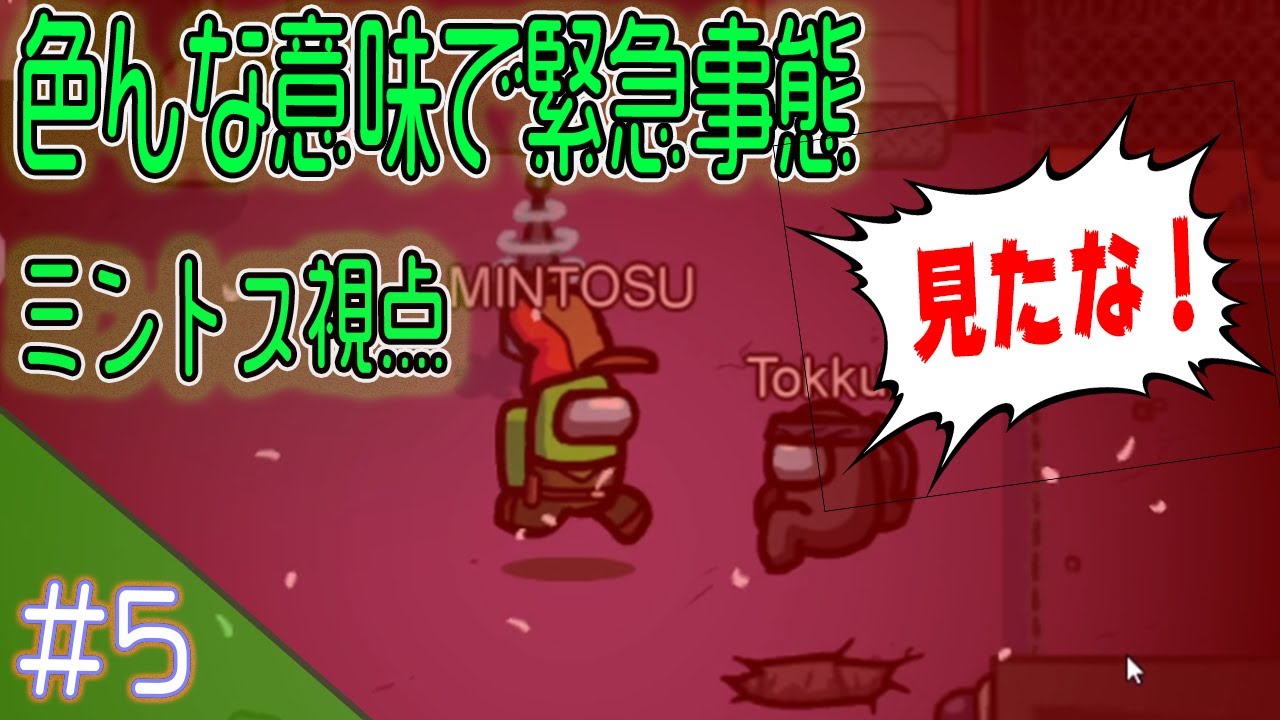#5【AmongUs】 緊急事態はベントと共に訪れる。