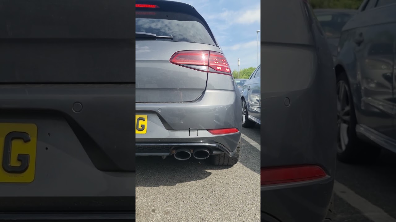 2018 Golf R stock exhaust (soft limiter😢) #automobile #golfreviews #vwgolfr #exhaust #exhaustsound