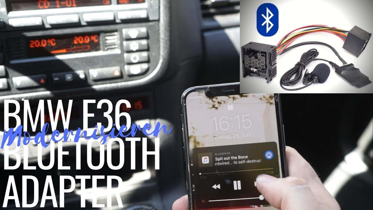 BMW E36 Orginal Radio Bluetooth Adapter + Freisprecheinrichtung einbauen