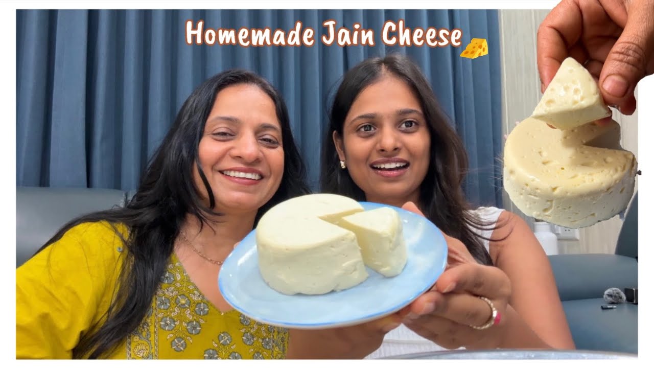 Homemade Jain Cheese with just 5 ingredients😍| How to make the perfect processed cheese🧀 #jainfood 