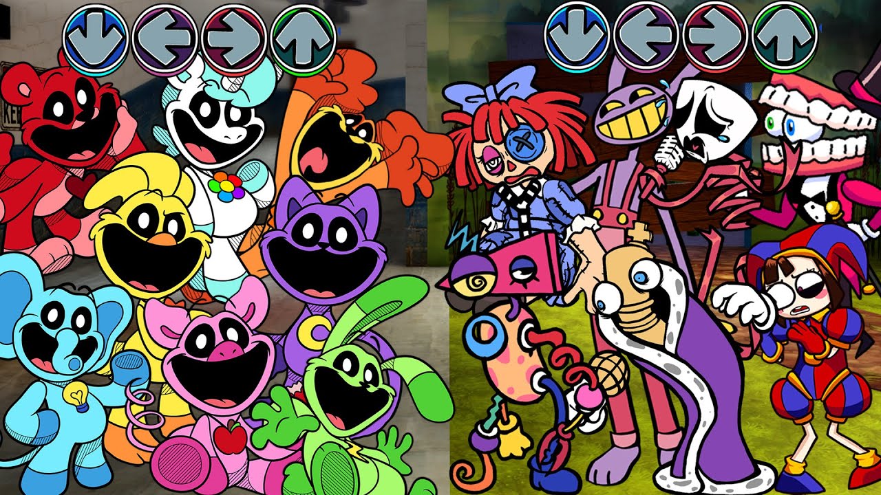 FNF Friends To Your End but Amazing Digital Circus Episode 2 vs Smiling Critters ALL PHASES Sing it