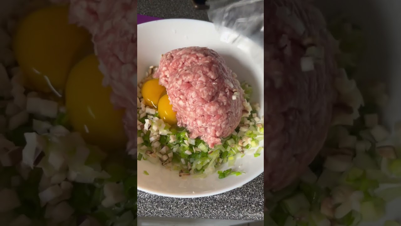 How to make dumpling(1) Dumpling filling