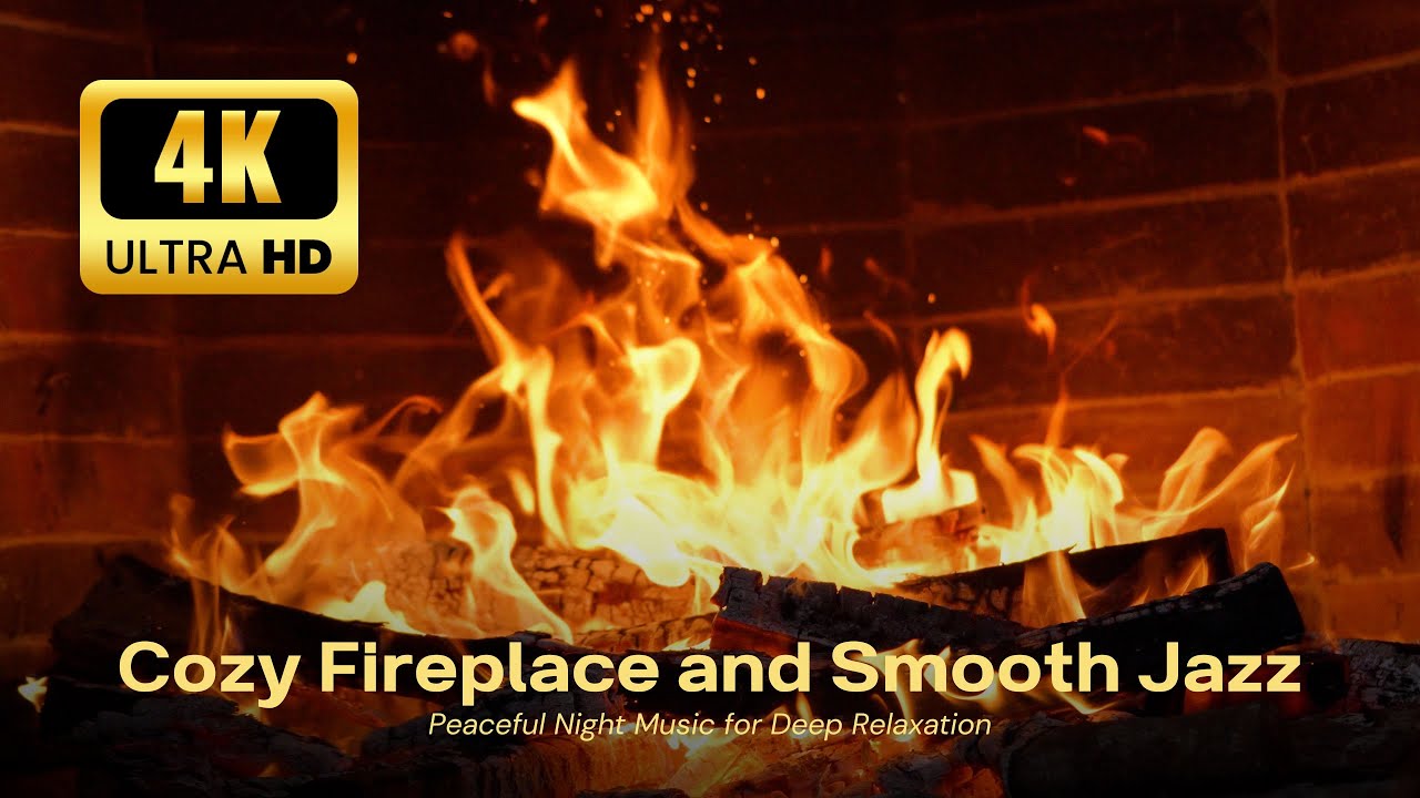 🔥 Fireplace 4K UHD! Fireplace with Crackling Fire Sounds. Fireplace Ambience #6GF