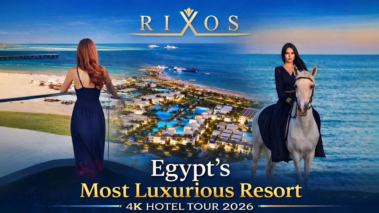 Rixos Premium Magawish, Najbardziej luksusowy resort w Egipcie | Hotel Tour (4K)