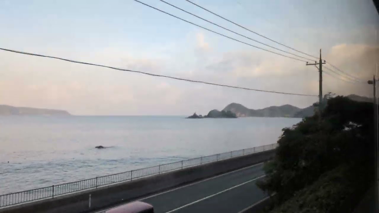 20251202　山陰本線　１５６２Ｄ　左側車窓（その２）　東萩⇒木与