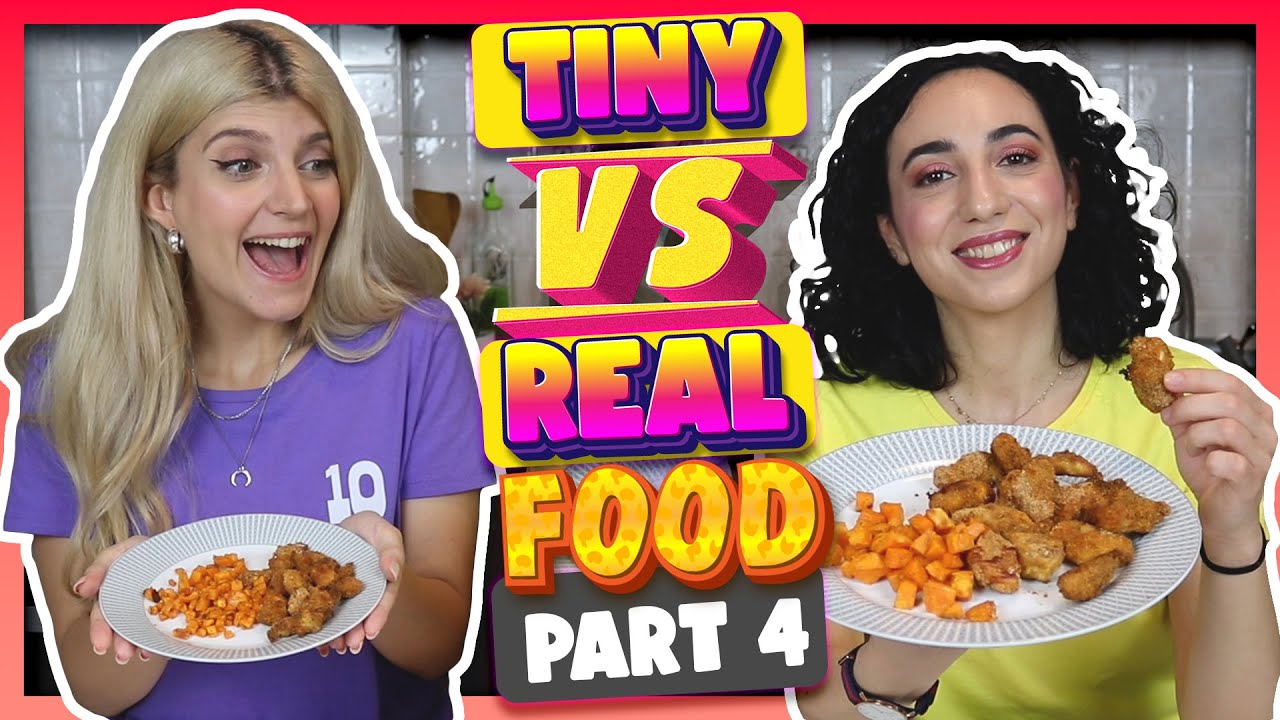 TINY VS REAL FOOD #4 || fraoules22