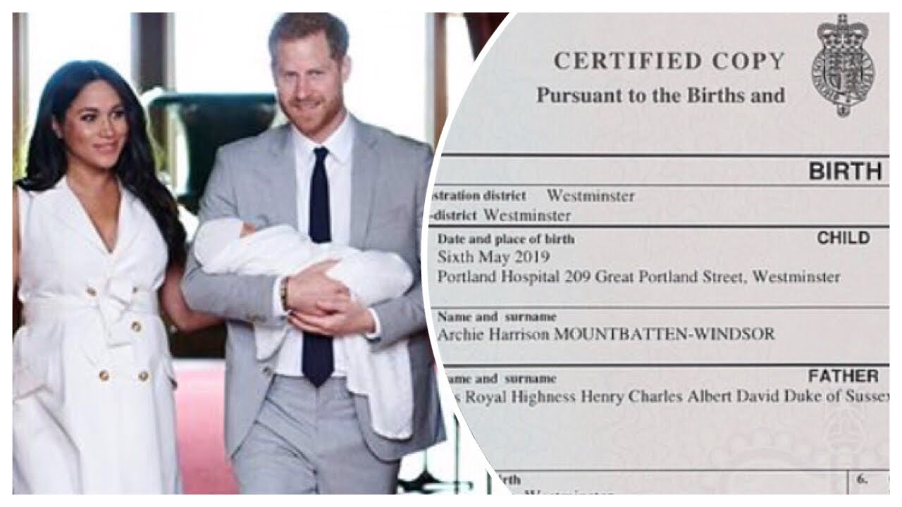 Archie Harrison Birth Certificate Revealed! Shows Born At Portland! (In Depth look)