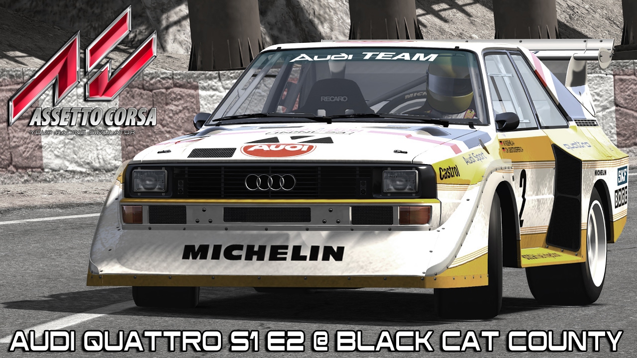 Assetto Corsa - New Audi Quattro S1 E2 @ Black Cat County