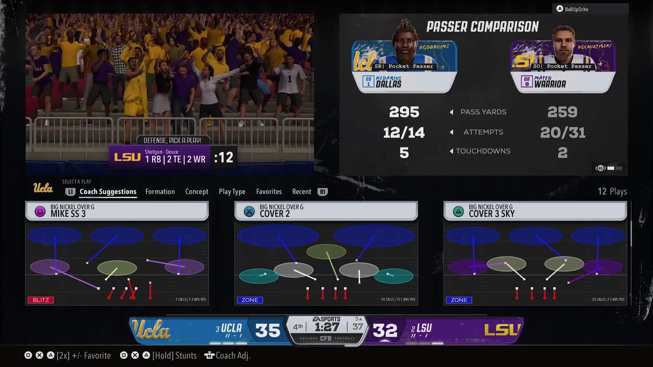 UCLA Vs LSU SEC Championship
