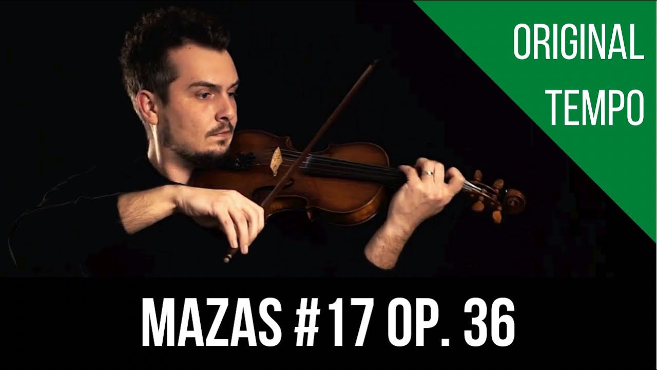 J. F. Mazas Etude No. 17 Op. 36
