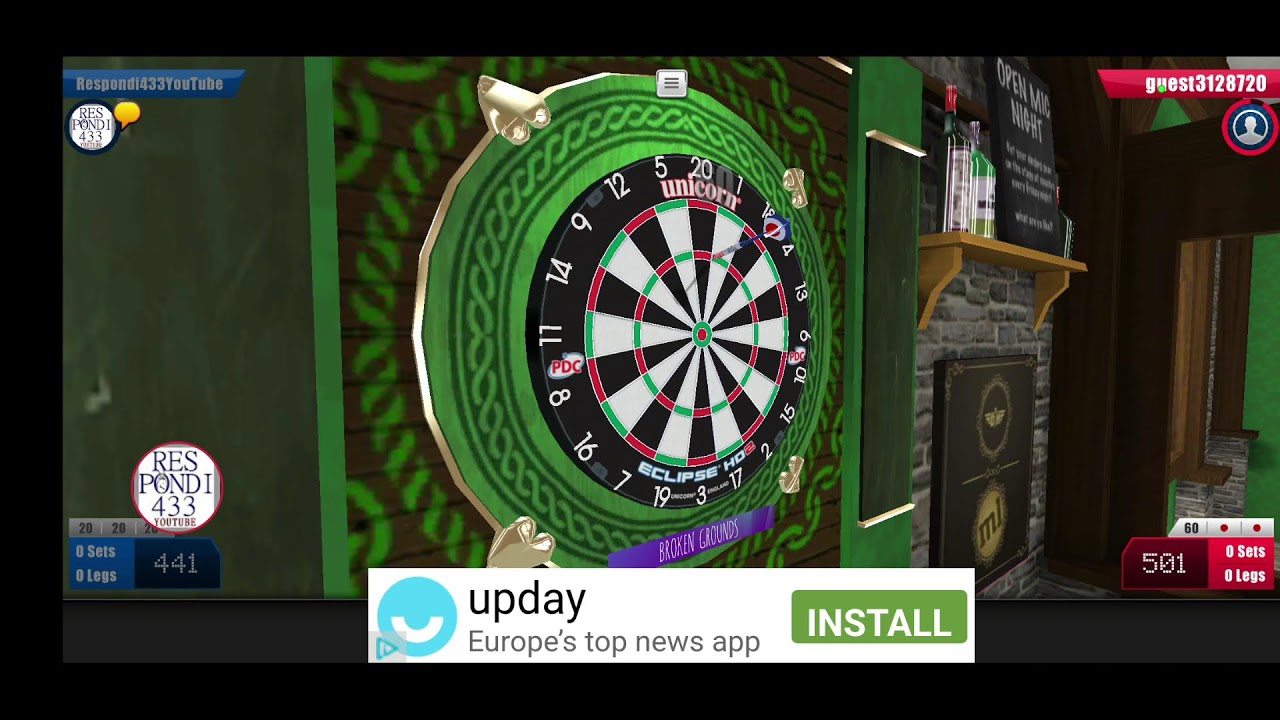 Darts Match Live Multiplayer Gameplay