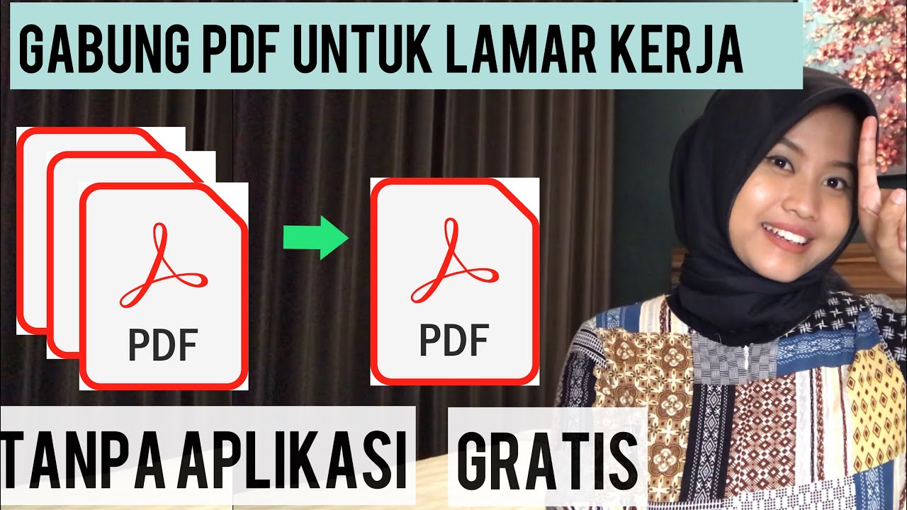 CARA MENGGABUNGKAN FILE PDF UNTUK KIRIM LAMARAN KERJA VIA EMAIL || Cara merubah format word ke pdf