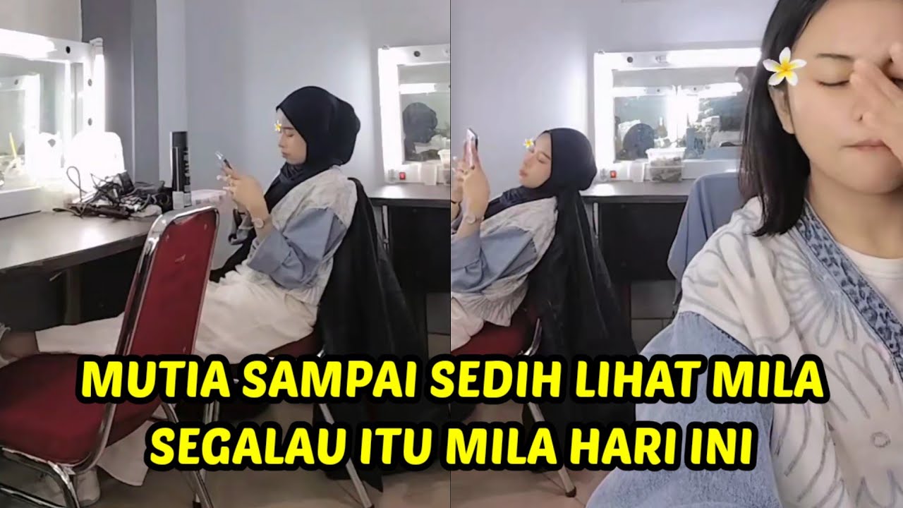 Muatia sedih, ada apa dengan mila, mila lagi galau