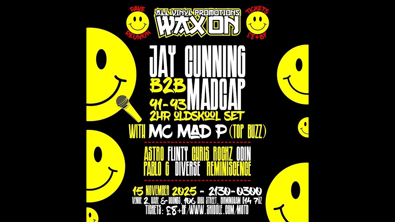B2B Madcap - 1991-93 Digging Deep All Vinyl Selection - WAX ON Warm Up