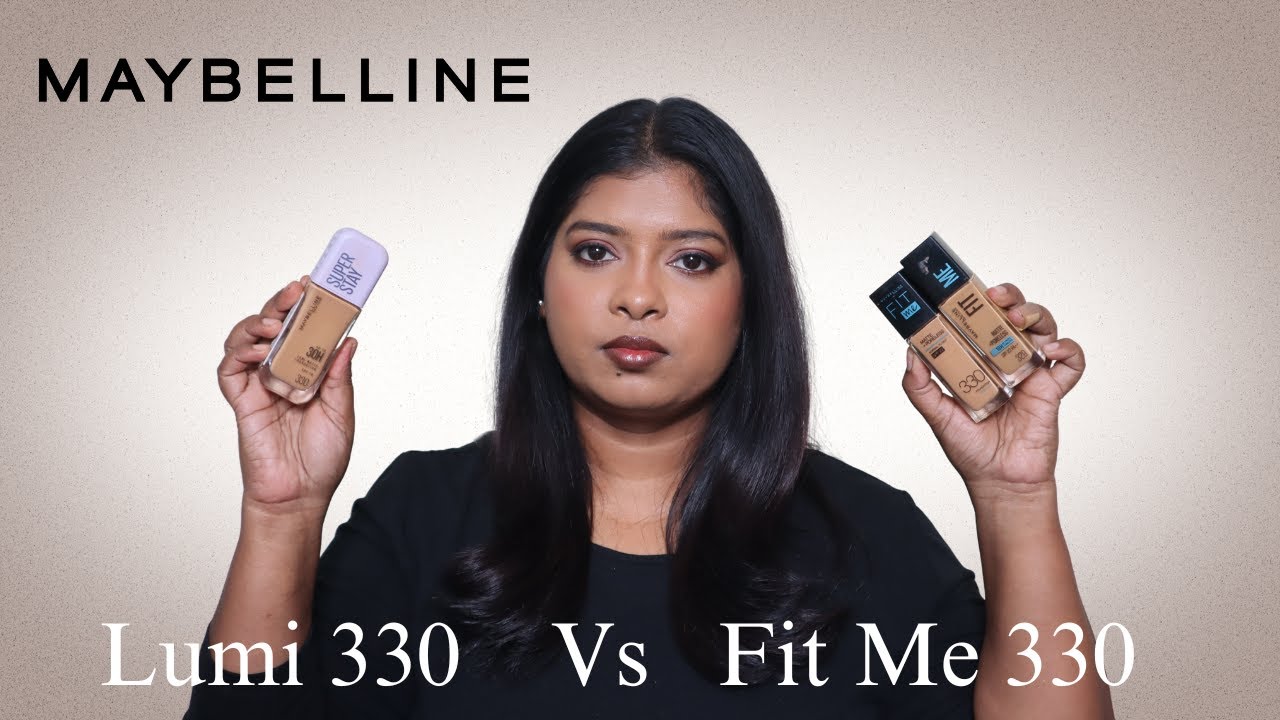 Maybelline New York Super Stay Lumi-Matte Liquid Foundation | Review & Swatch Comparison.