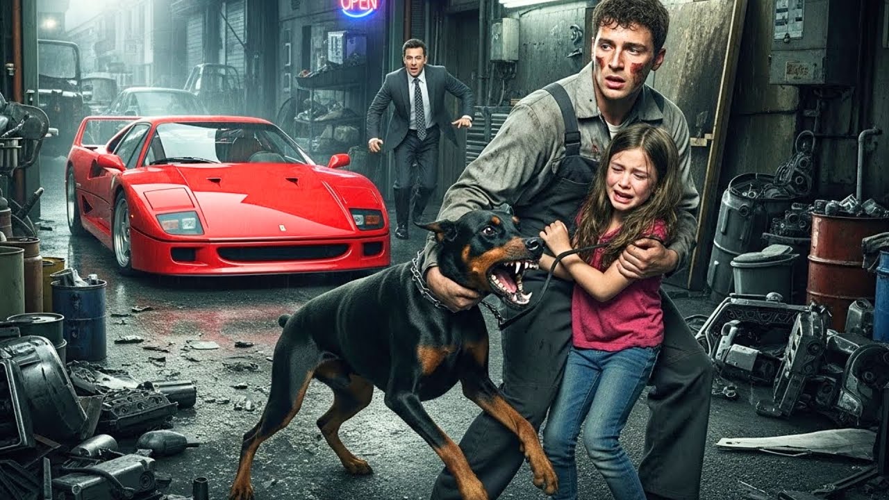 Mecánico Pobre Rescató A Niña De Ataque De Perros... Sin Saber Que Era Hija De La Dueña De Ferrari