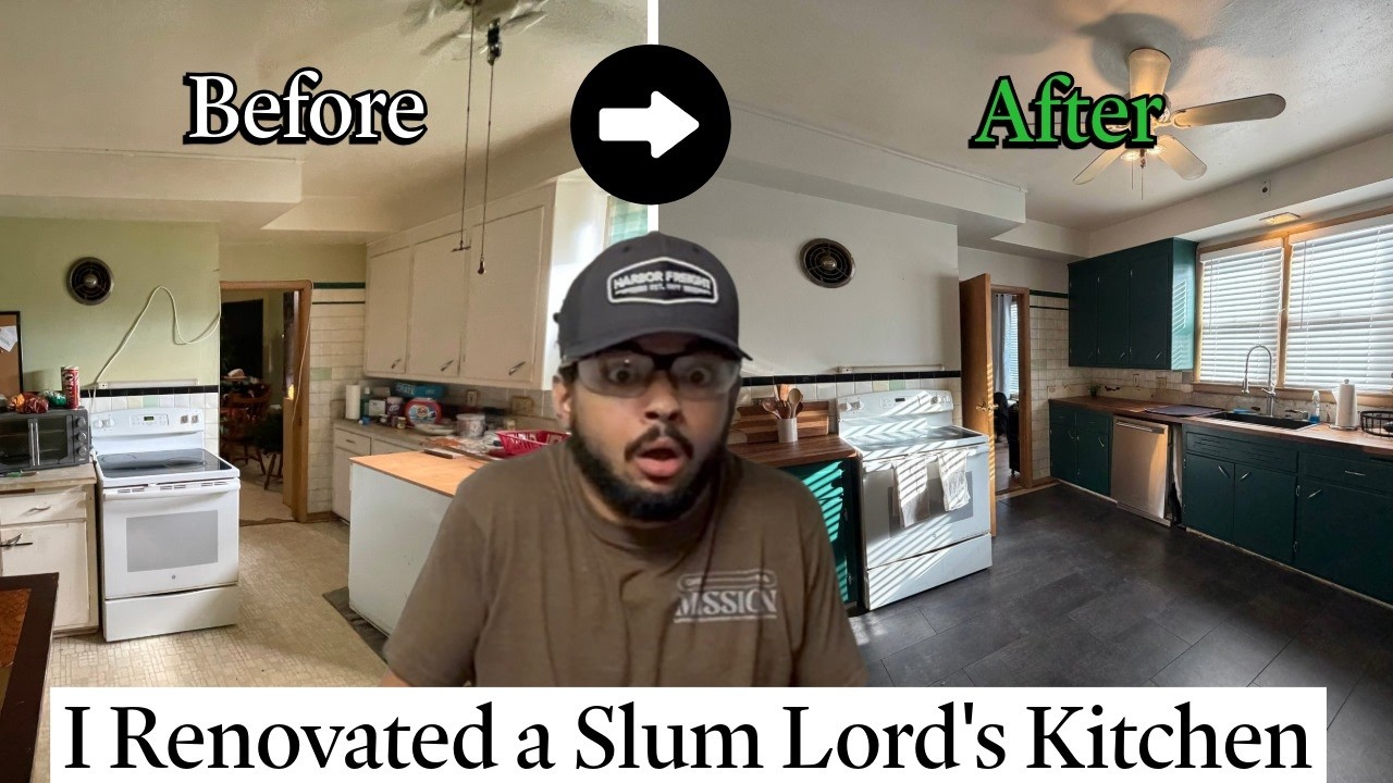 I Transformed a destroyed Kitchen for $200?!