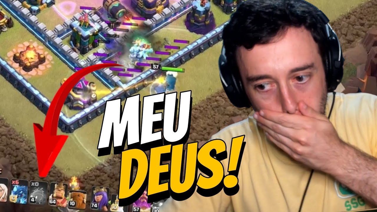 TENTE NÃO RIR NO CLASH OF CLANS #6 - O BLIMP MAIS MONSTRO JÁ USADO !