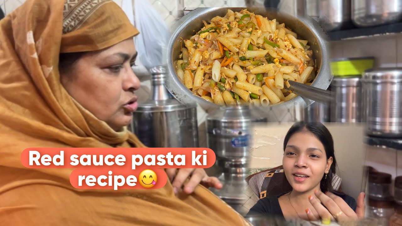 Red sauce pasta recipe by ammi😍 | SARAH’S VLOG 