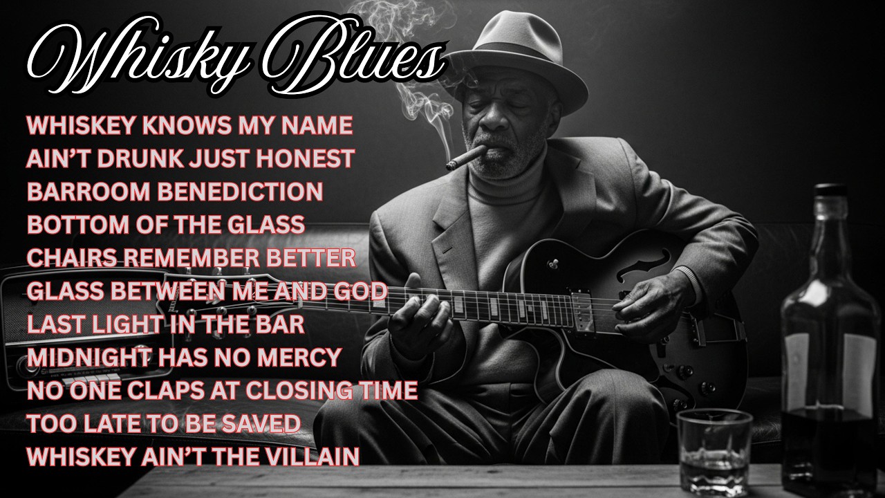 Relaxing Whiskey Blues Music 🎸 Heartbrake, Pride, Struggle, Resilience and Raw Emotional Vocals