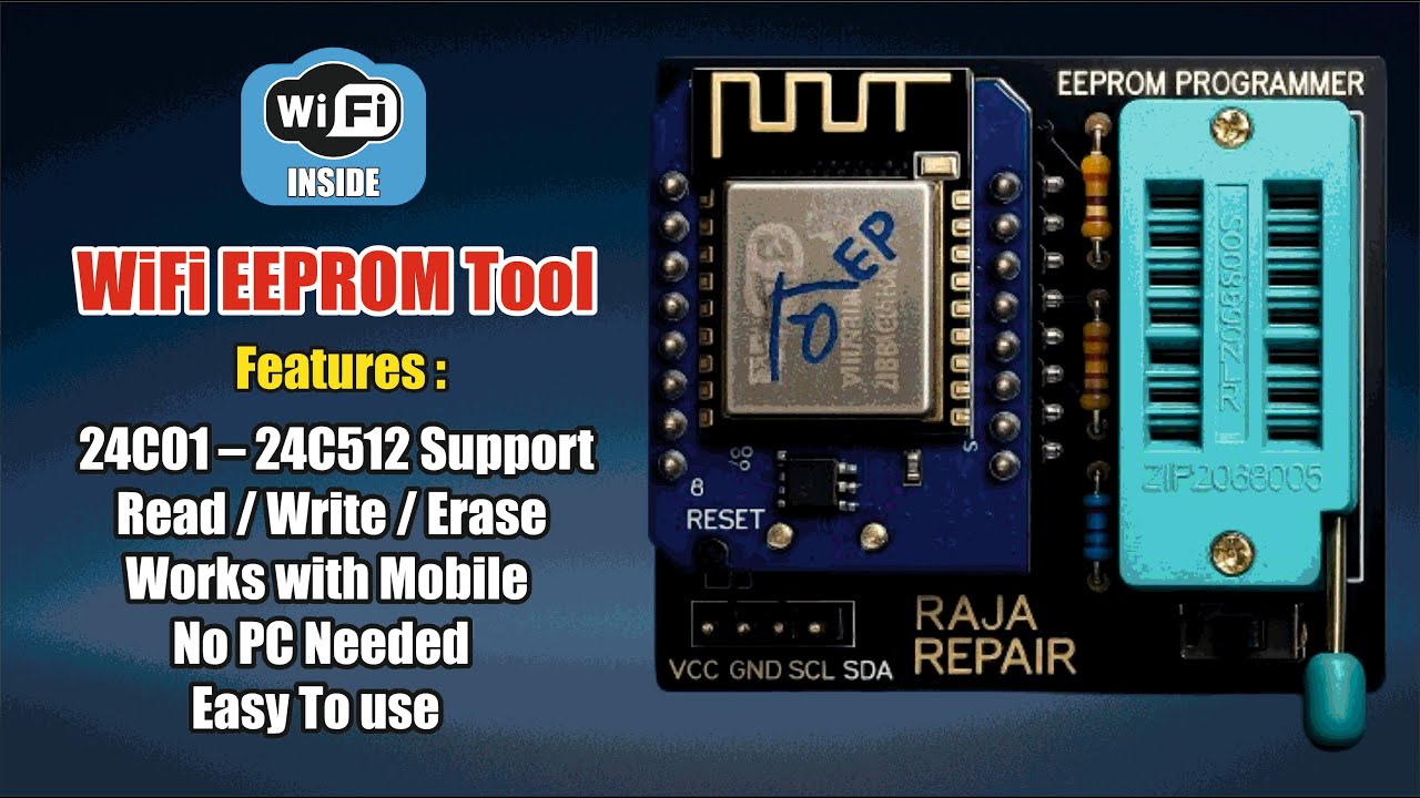 WiFi Smart EEPROM Programmer – Fix EE Error | Works with Mobile | No PC Needed!